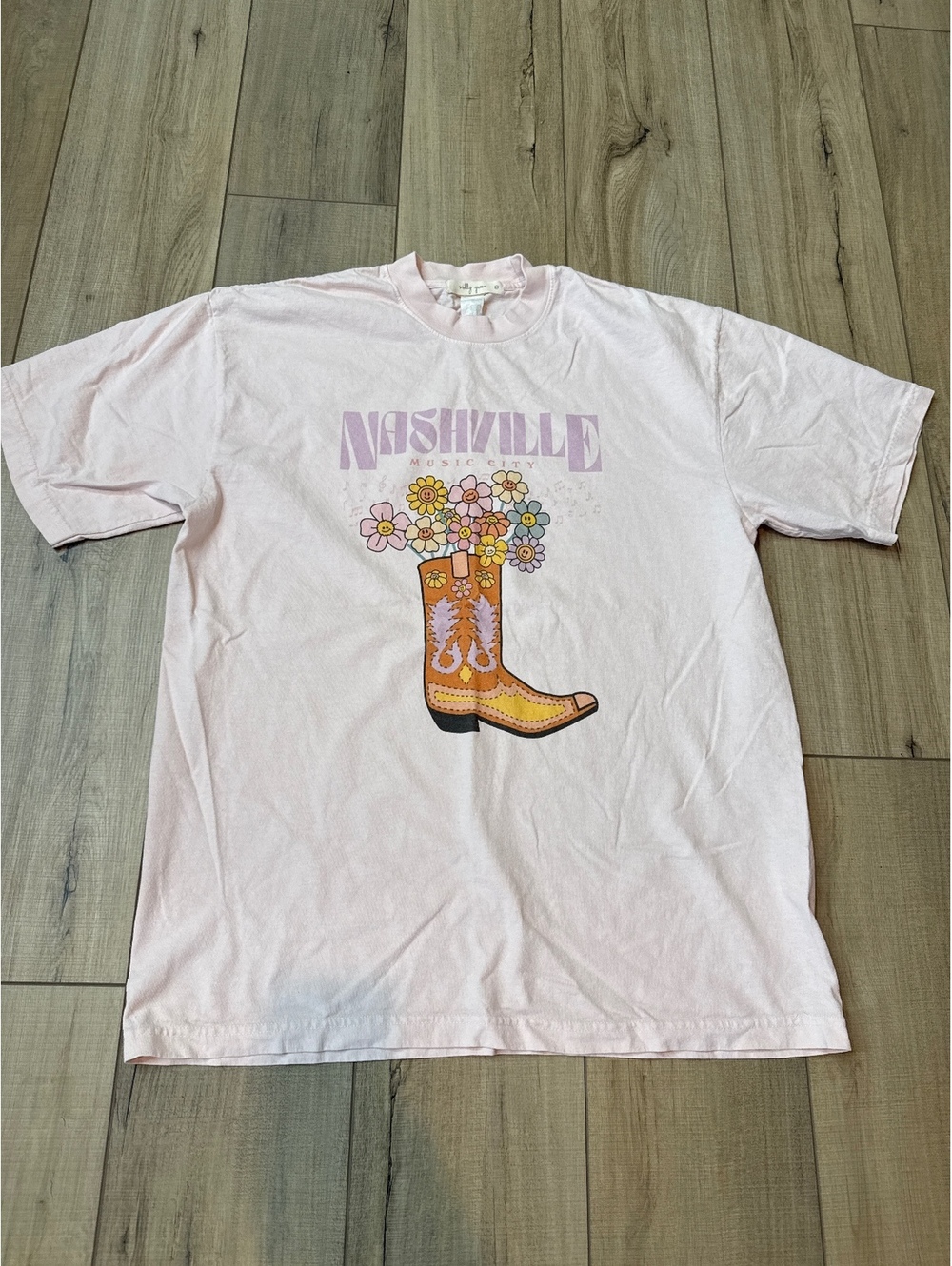 Molly Green Nashville Music City Pink Graphic T-Shirt S/M